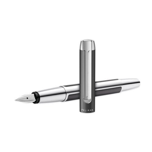 Pelikan Pluma Estilográfica Pura P40 Anthrazit B Caja De Regalo