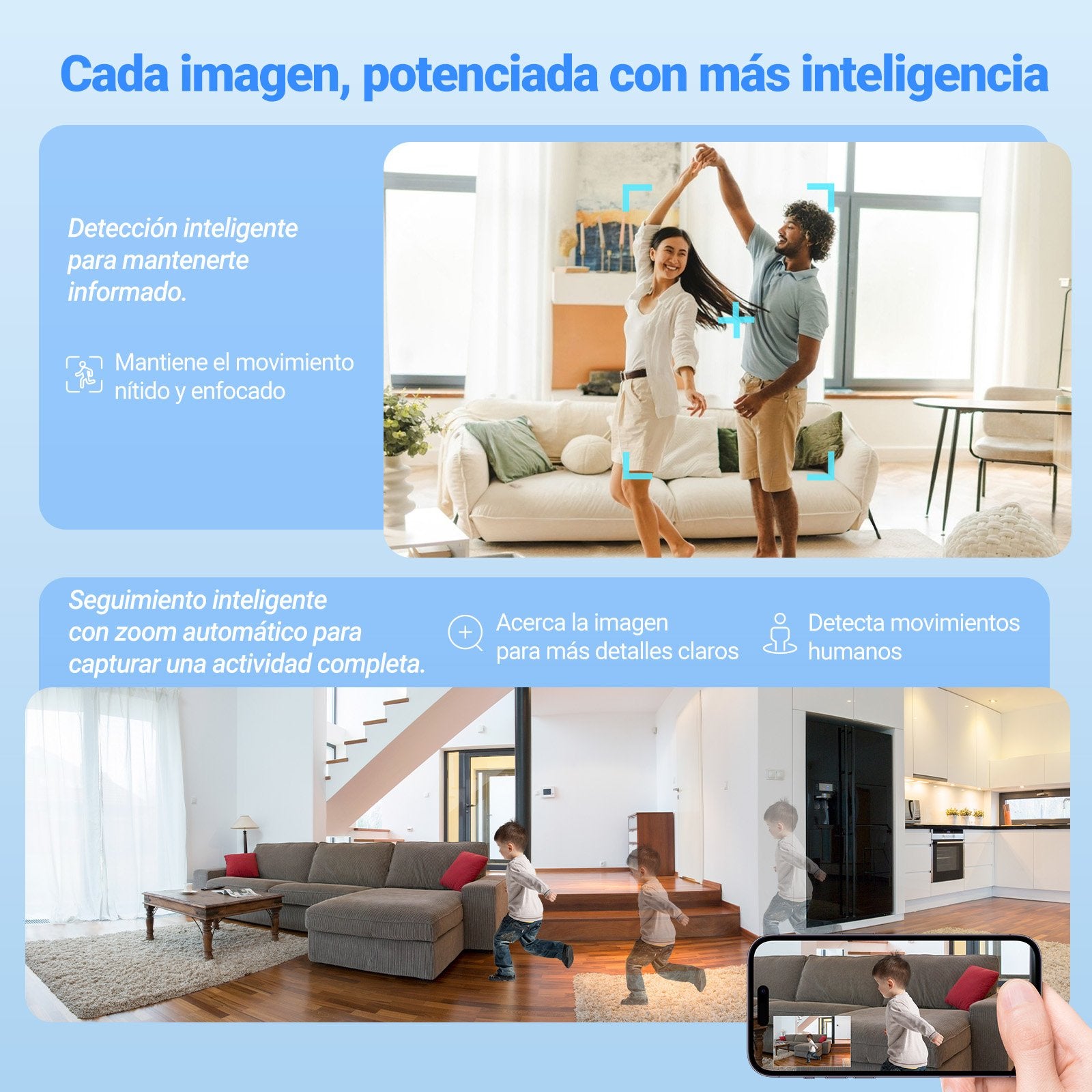 EAN 6941545642147 - EZVIZ H6c G1 3K Esférico Cámara de seguridad IP Interior 2880 x 1620 Pixeles Techo/Pared/Escritorio imagen 44