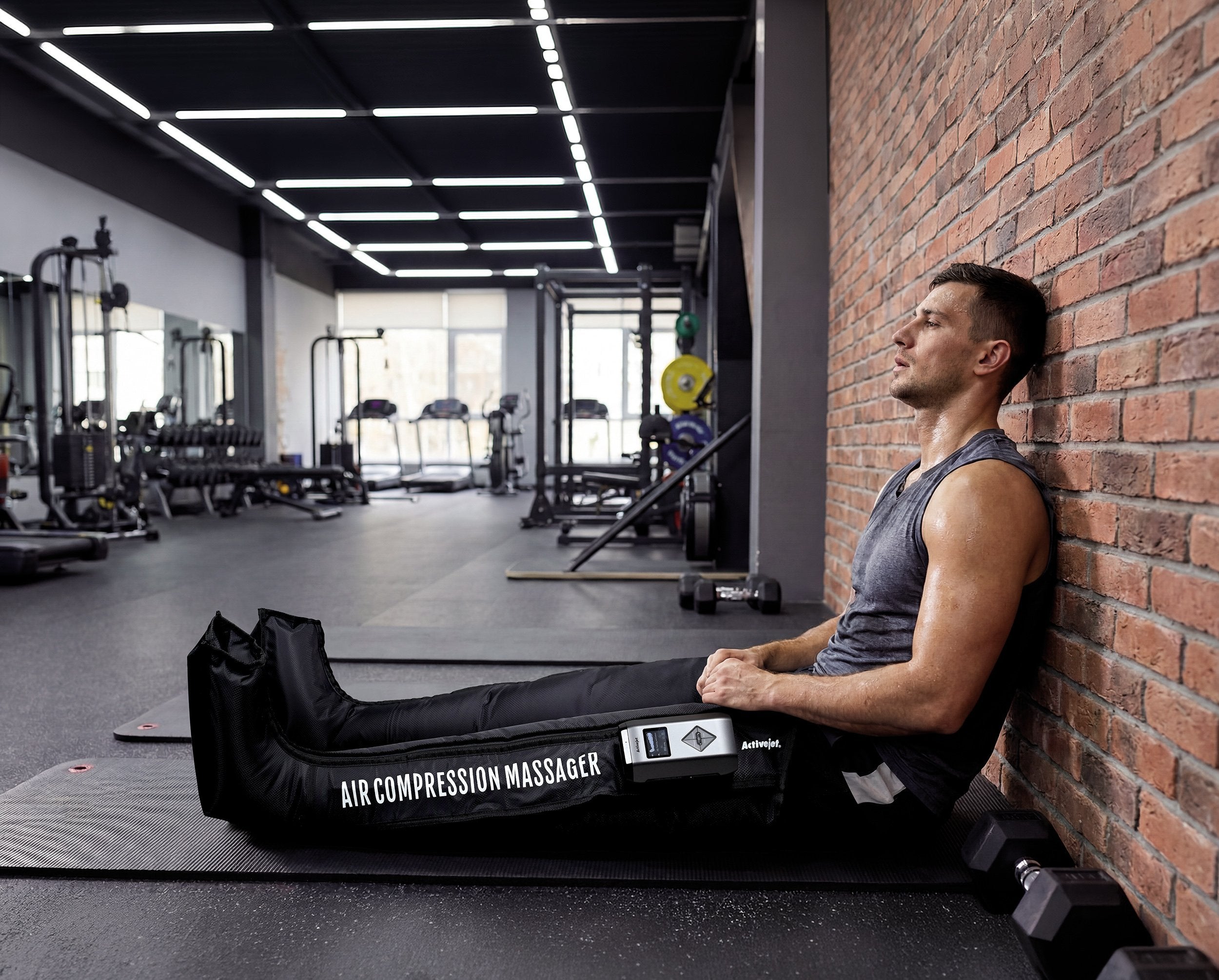 Masajeador Activejet Acm-Plus-A1 L De Piernas Negro, Naranja