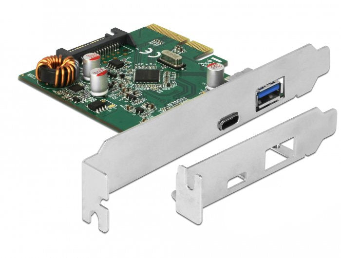 Delock Tarjeta Pci Expres Usb 3.1 A 1 X Usb Externo Type-C +1xext. Usb Typ-A