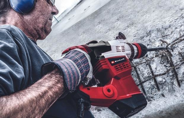 Martillo Perforador Einhell Te-Rh 38 3f (Rojo/Negro, 1050 Vatios, Sds-Max)