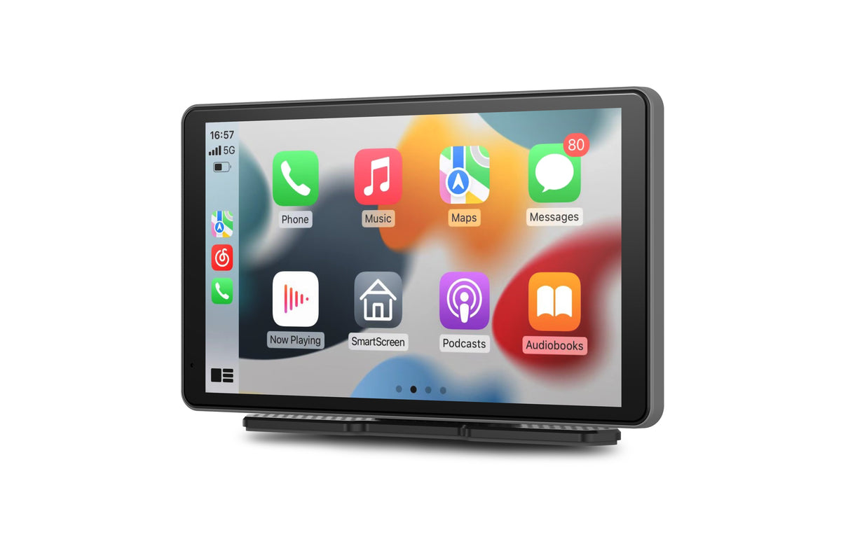 Urban Factory Duplee Pantalla De 7" Para Coche - Fijacion Al Parabrisas - Sistema Linux Multilengua - Carplay Y Android