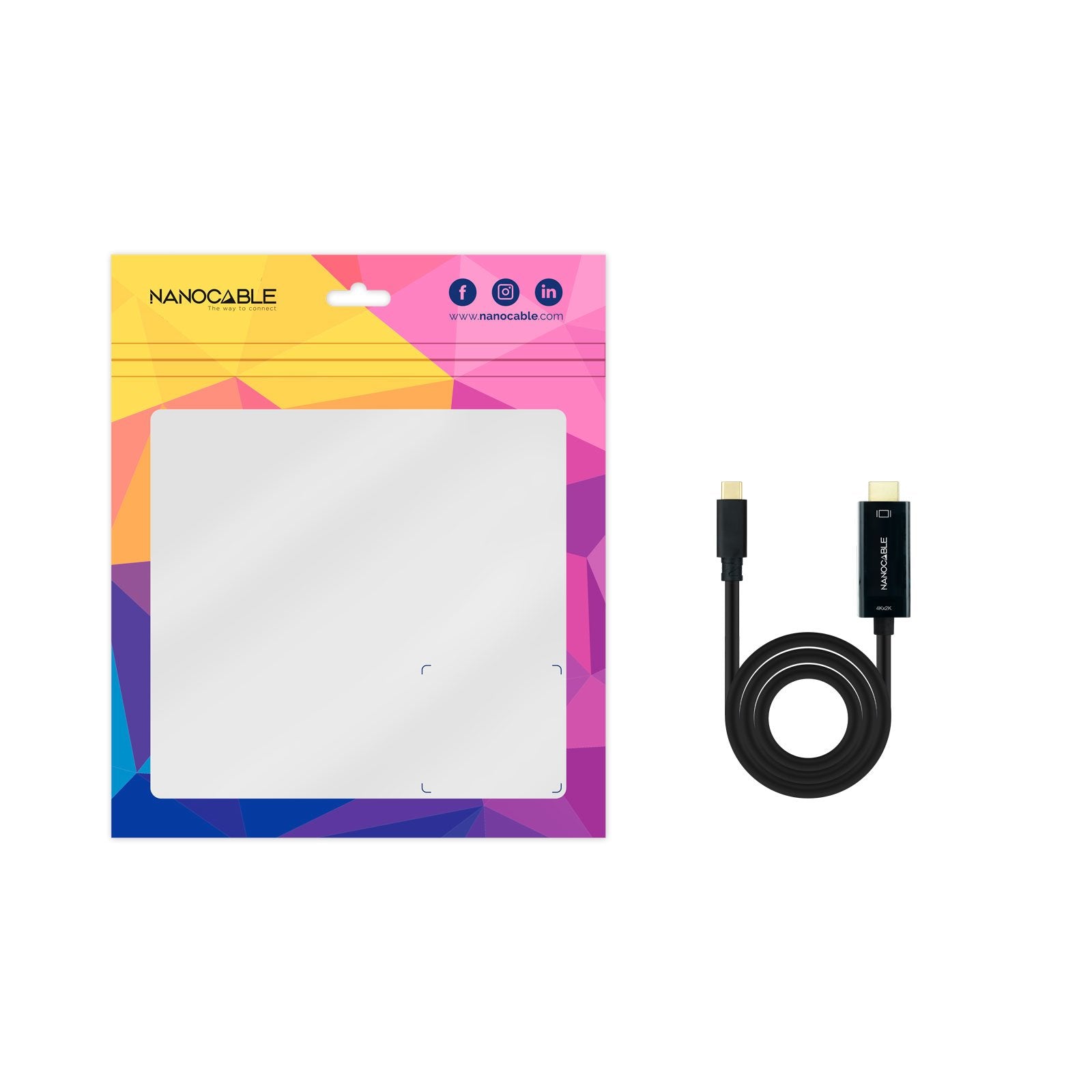 EAN 8433281012899 - Nanocable 10.15.5133 adaptador de cable de vídeo USB Tipo C HDMI tipo A (Estándar) imagen 5