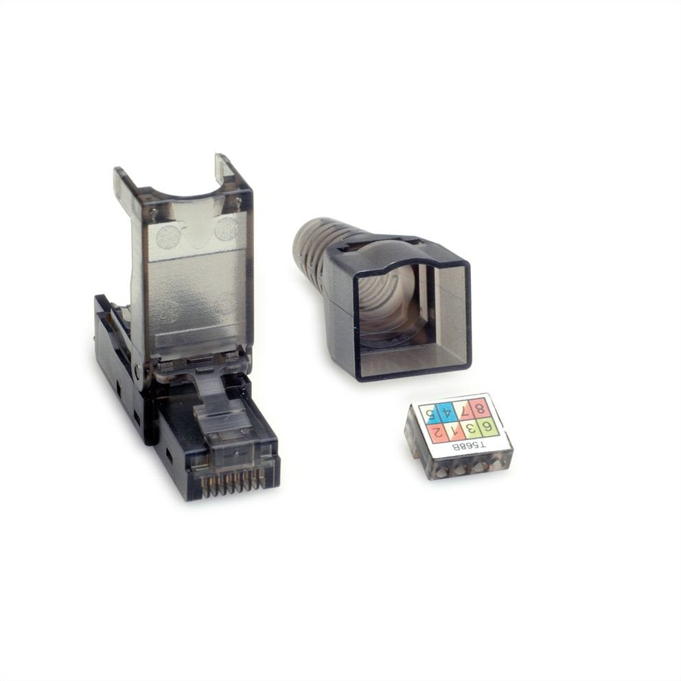 EAN 7630049610088 - VALUE 26.99.0372 conector RJ45 Negro, Transparente imagen 6