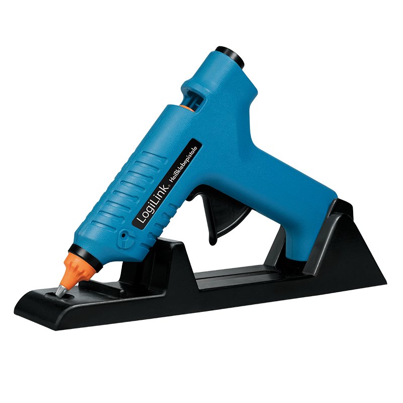 Logilink Wz0052 Pistola Y Lápiz De Silicona Caliente Pistola De Cola Termofusible Azul 80 W