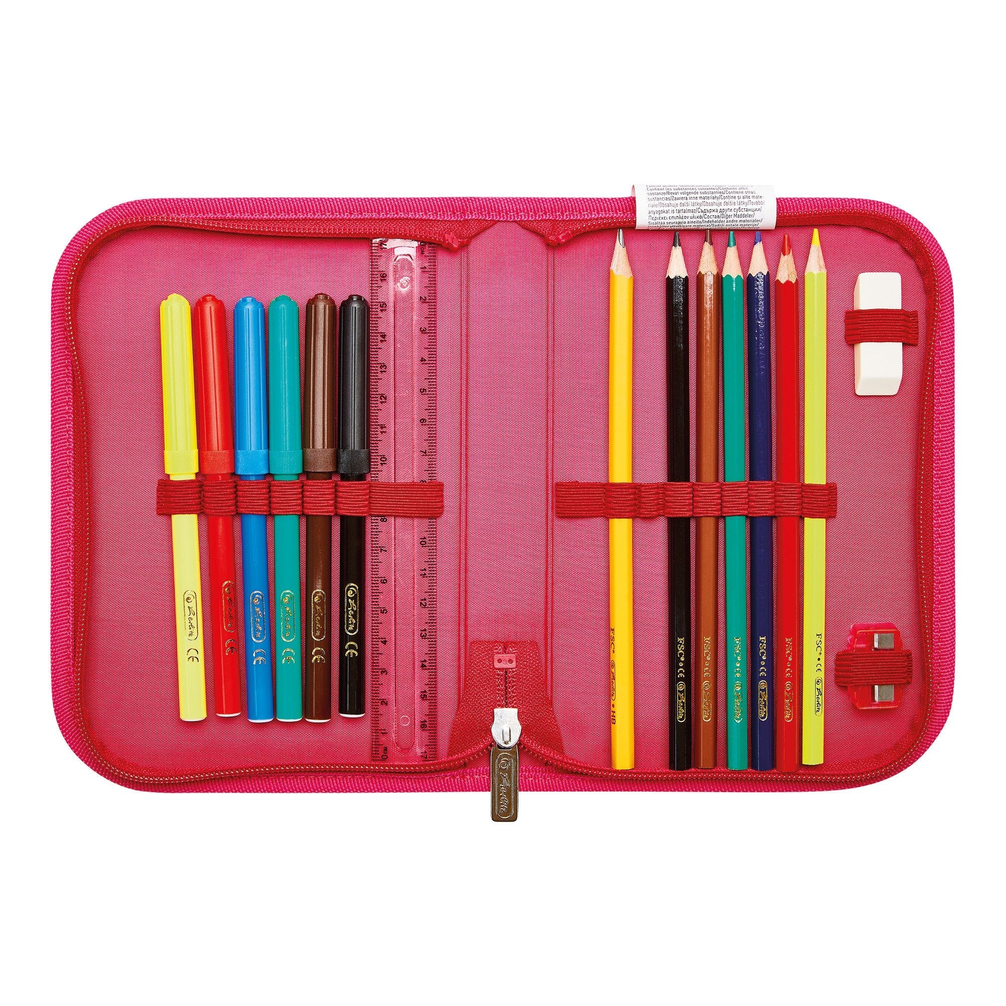 EAN 4008110284392 - Herlitz UltraLight Plus Sweet Hearts juego de mochila escolar Chica Poliéster Rojo imagen 3