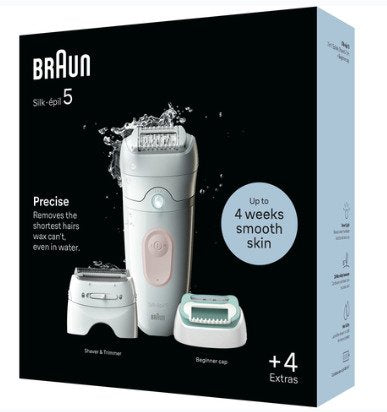 Depiladora Braun Se5-050 Silk-Épil 5, Blanca