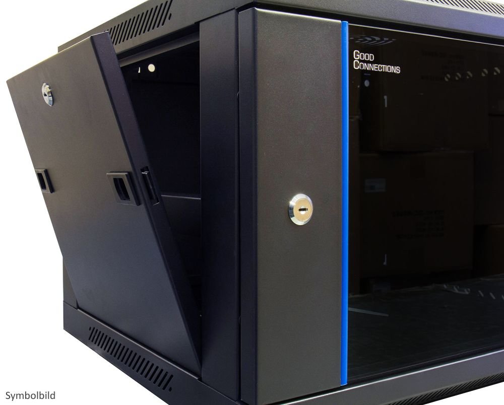 EAN 4014619816422 - Alcasa GC-R0006 armario rack 6U Bastidor de pared Negro, Azul imagen 2