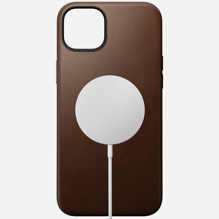 Nomad Modern Leather Case Iphone 15 Plus Brown