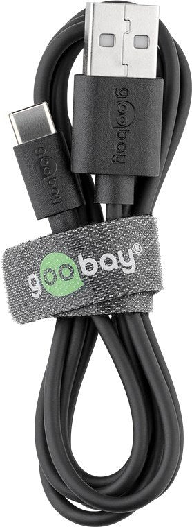 Goobay 44986 Cargador De Dispositivo Móvil Negro Interior Negro, Interior, Corriente Alterna, 5 V, 1 M, Negro