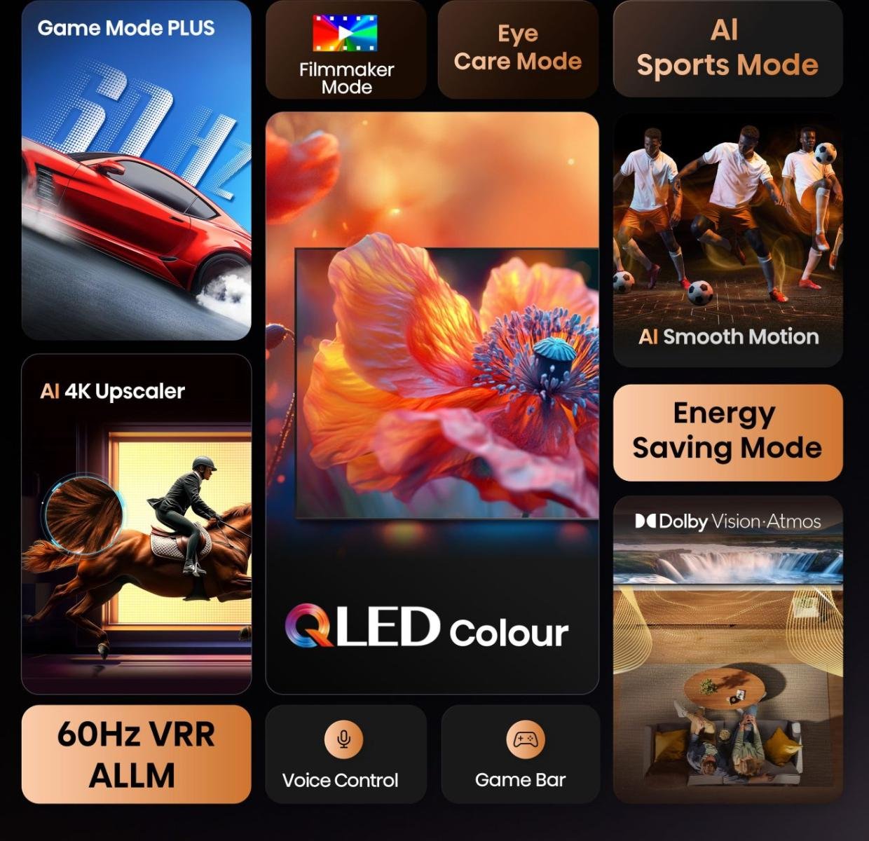 Hisense 58e77q, Qled Tv 147 Cm (58 Pulgadas), Negro, Ultrahd/4k, Sintonizador Triple 58e77q