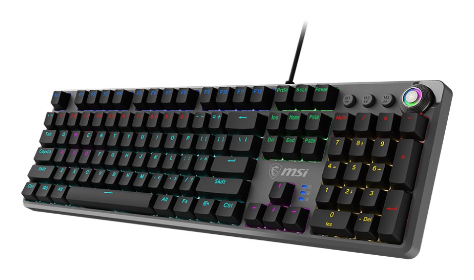 EAN 4711377209786 - MSI FORGE GK310 RED US teclado Juego USB QWERTY Internacional de EE.UU. Negro imagen 1