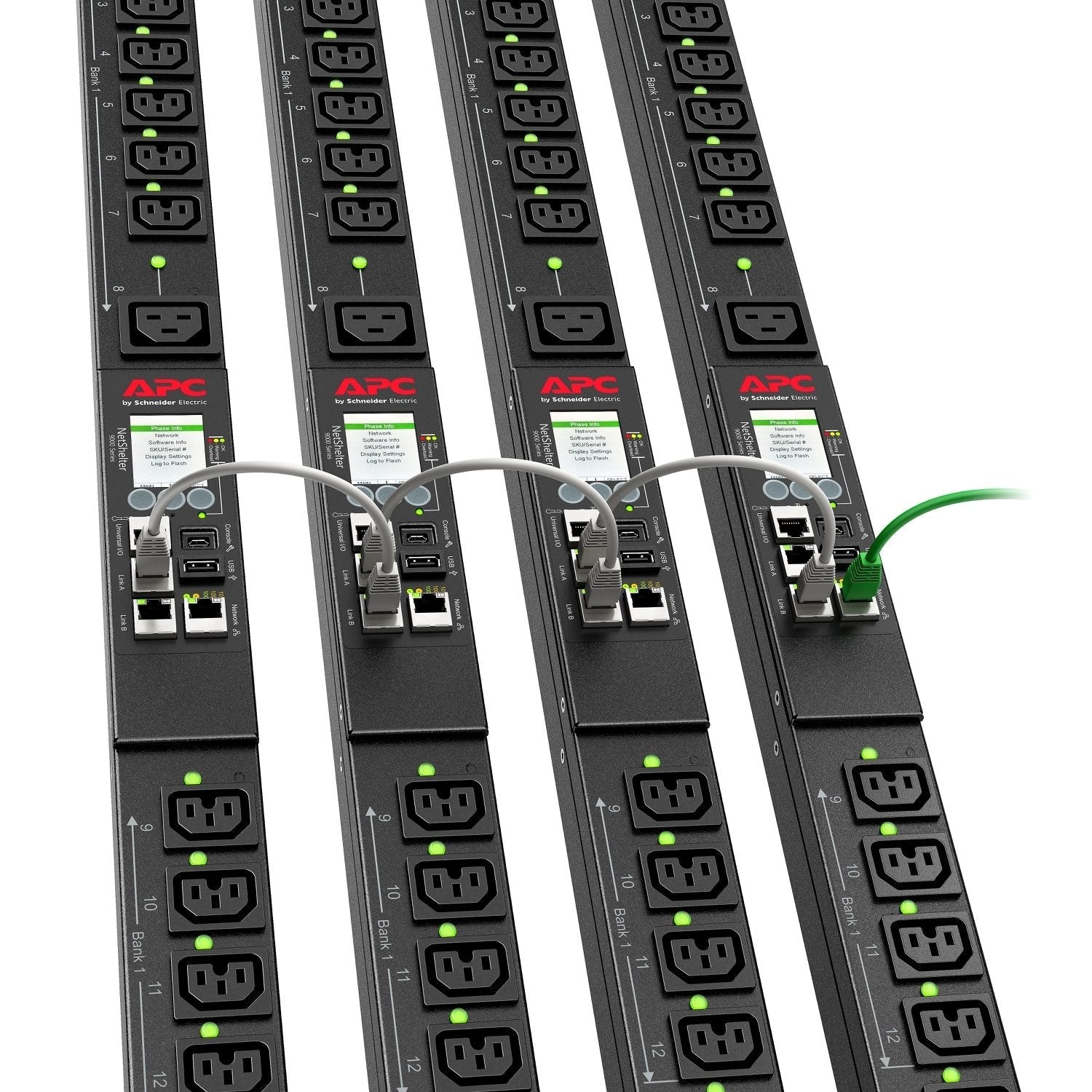 Apc Rack Pdu 9000 Switched Apdu9959na3 Unidad De Distribución De Potencia (Montaje En Bastidor) Ca 200/208 V 3.3 Kw 3300 Va Ethernet 10/100/1000 Input: Nema L6-20 Conectores De Salida: 24 (21 Iec 60320 C13/C15 3 Iec 60320 C19/C21) 0u 3