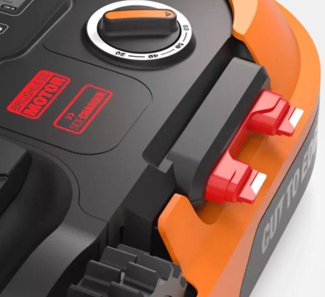 EAN 6943475869809 - WORX WR167E cortadora de césped Robot cortacésped Batería Negro, Naranja imagen 2