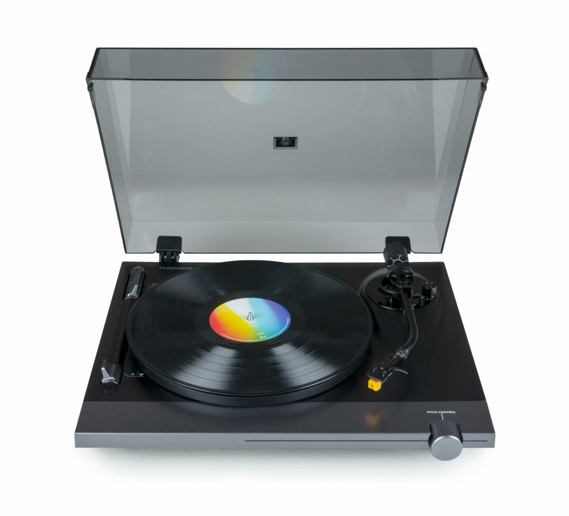 EAN 3499550386080 - Thomson TT700 Tocadiscos de tracción por correa Negro, Transparente Automático imagen 4