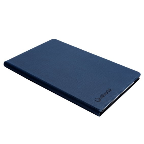 Funda Bookcase Wave Silver Ht Para Tablet Samsung Tab A T510 - T515 2019 Azul Oscuro