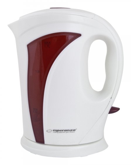 EAN 5901299932452 - Esperanza EKK018R tetera eléctrica 1,7 L 2200 W Rojo, Blanco imagen 2