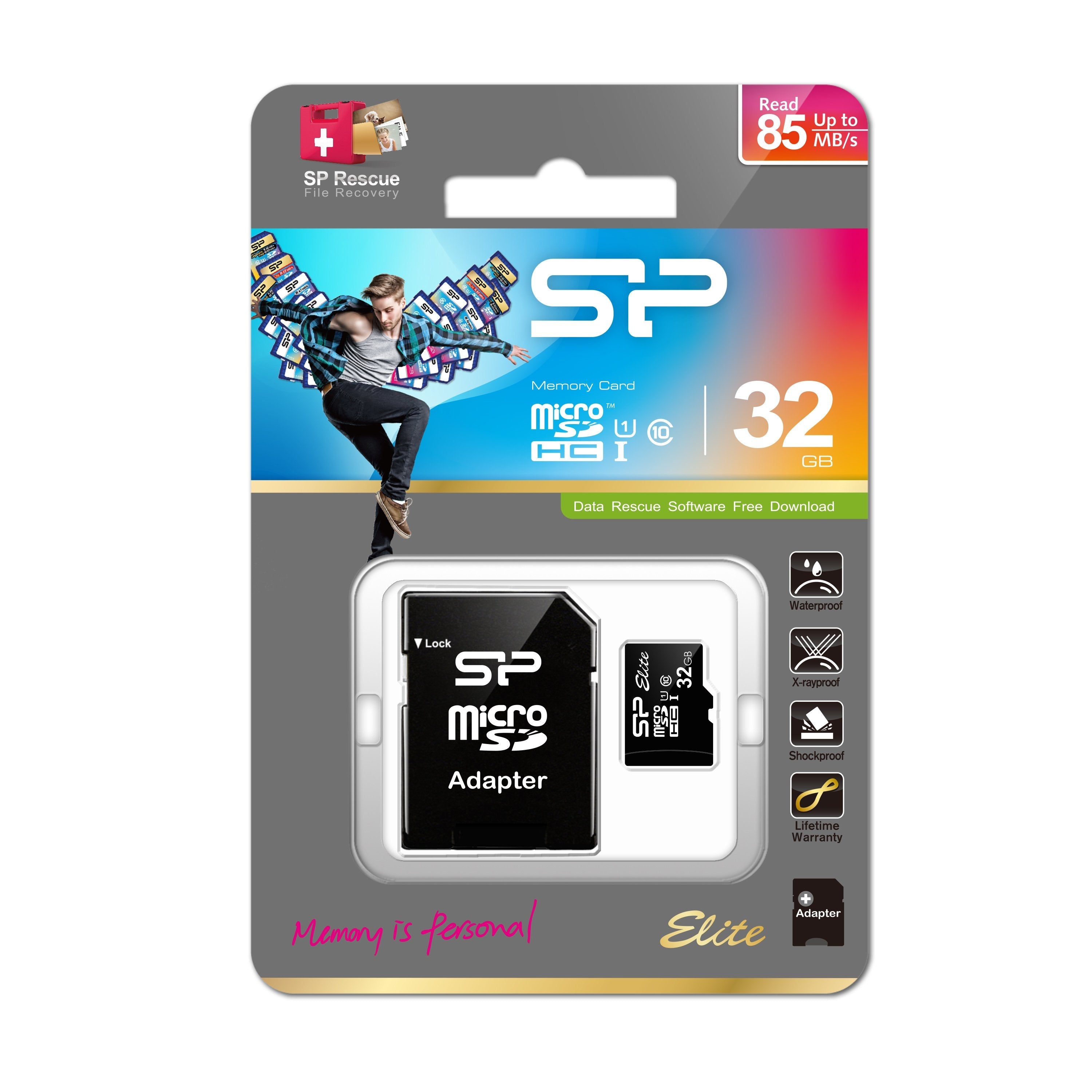 Silicon Power Micro Sd 32gb Clase 10 Uhs-1 Con Adaptador Sp032gbsthbu1v10sp