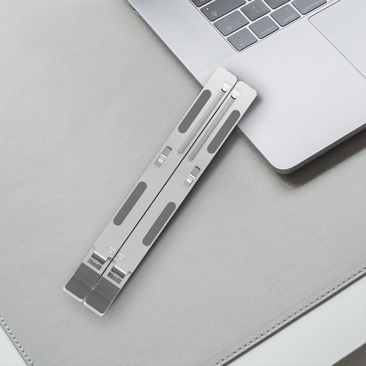 Aisens Soporte De Sobremesa Ajustable Para Portatil / Tablet - Plata