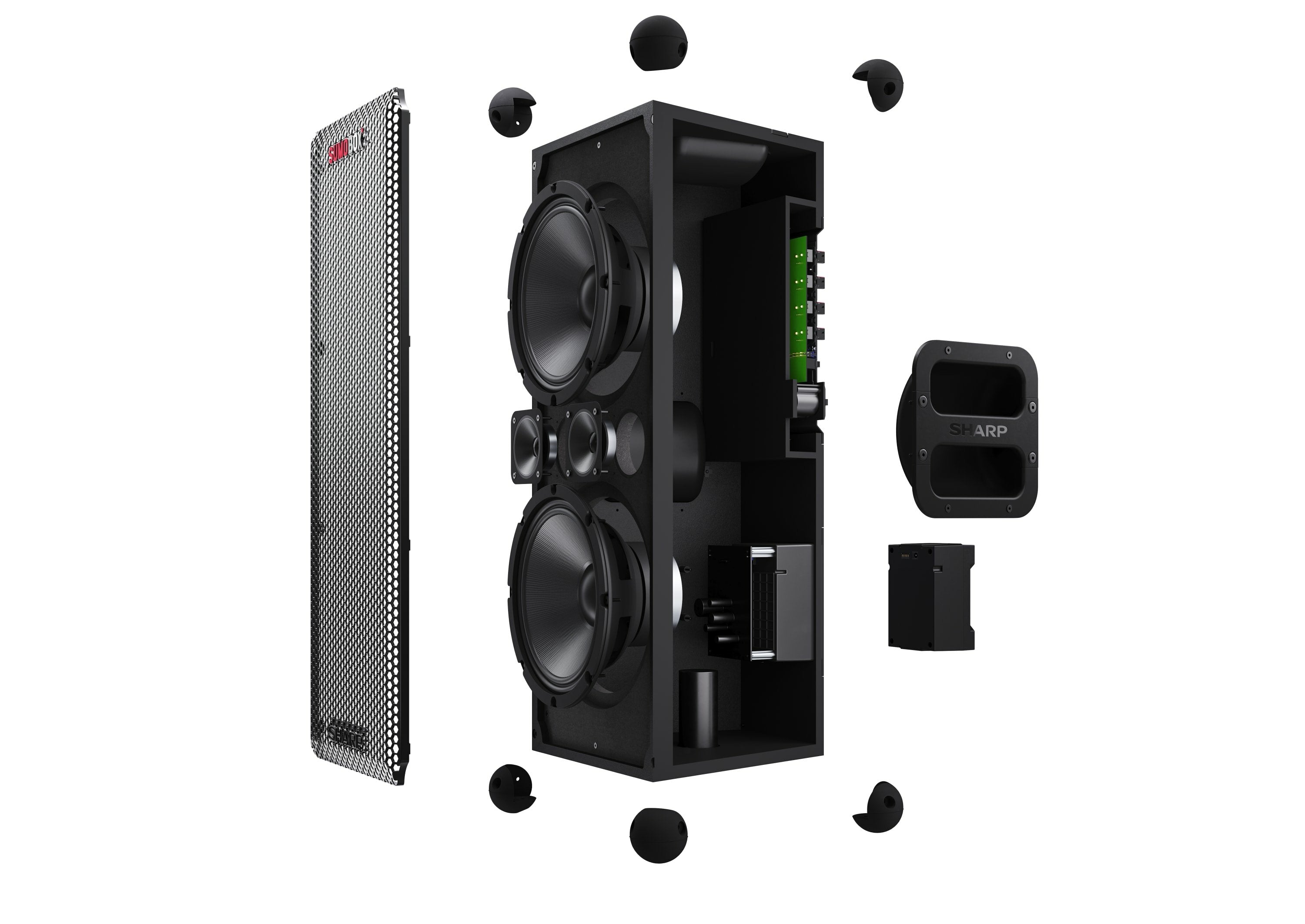EAN 4974019216553 - Sharp CP-LS100 altavoz portátil o de fiesta Altavoz portátil estéreo Negro 120 W imagen 9