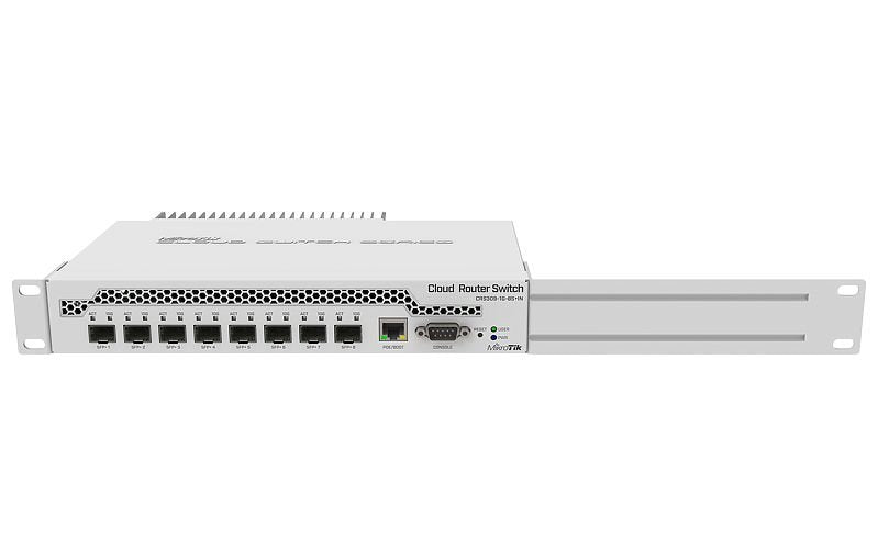 Mikrotik Crs309-1g-8s+In Cloud Router Switch 309-1g-8s+In With Dual Core 800mhz Cpu, 512mb Ram, 1xgigabit Lan, 8 X Sfp+ Cages, R
