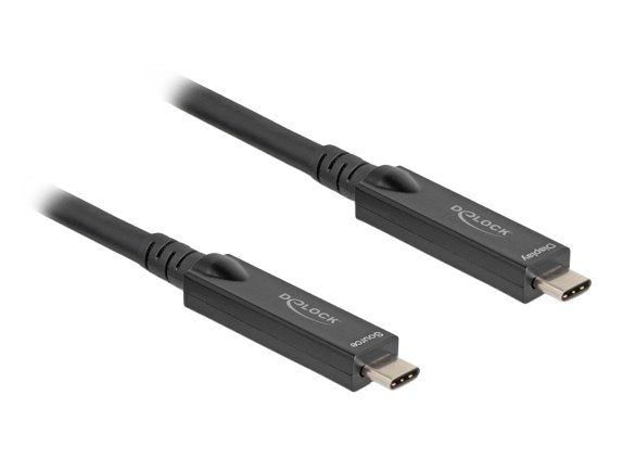 Delock Aktives Optisches Usb-C 8k Video + Daten + Pd Cable 8 M