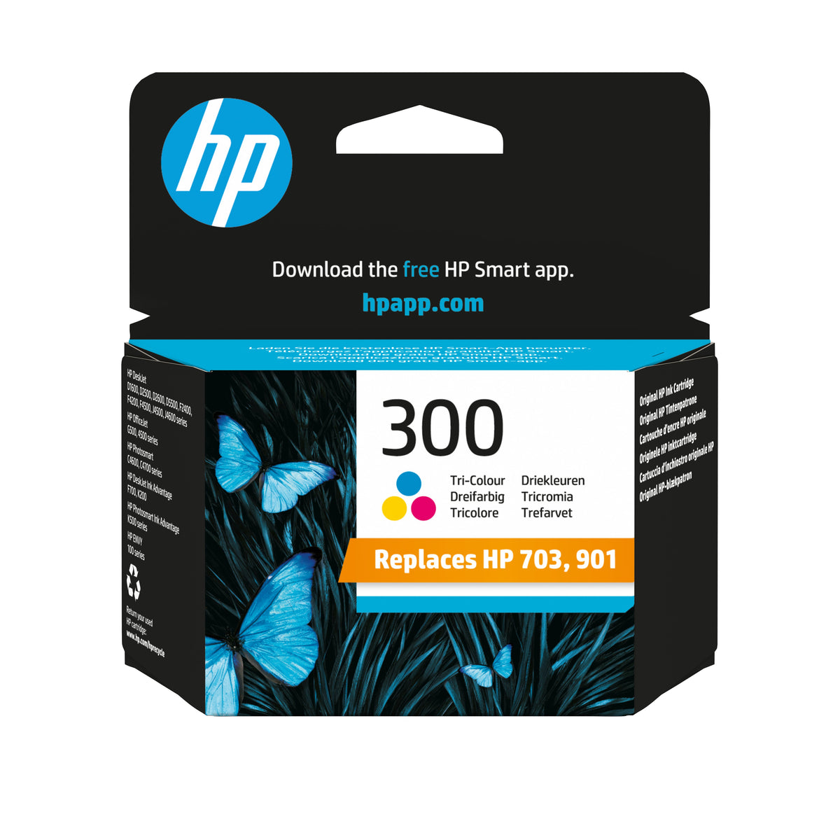 EAN 0884962780497 - HP 300 Tri-color Original Ink Cartridge cartucho de tinta 1 pieza(s) Rendimiento estándar Cian, Magenta, imagen 1