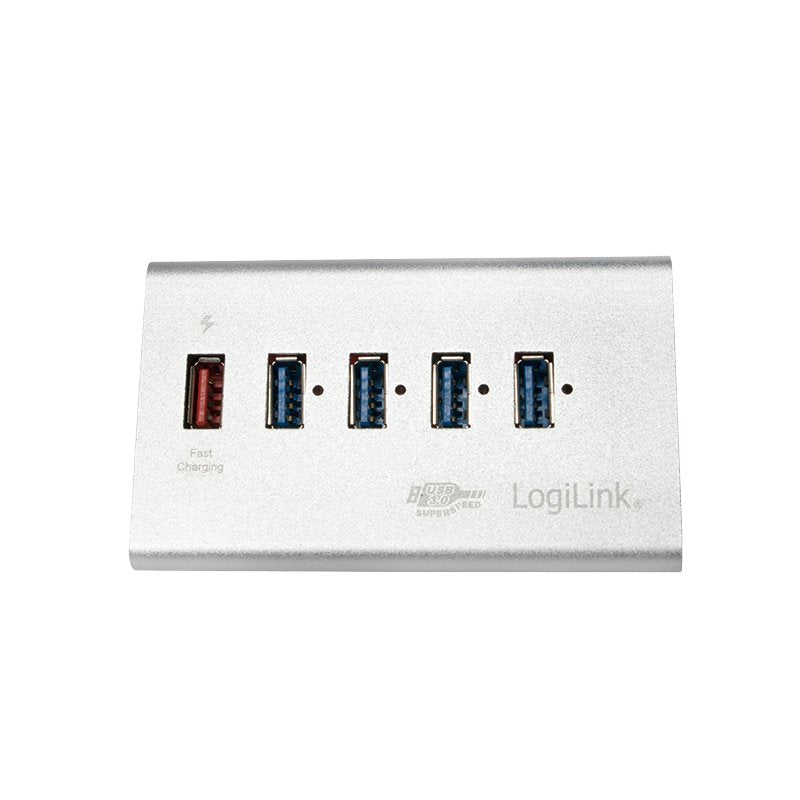 Logilink Ua0227 Hub De Interfaz Usb 3.2 Gen 1 (3.1 Gen 1) Micro-B 5000 Mbit/S Negro
