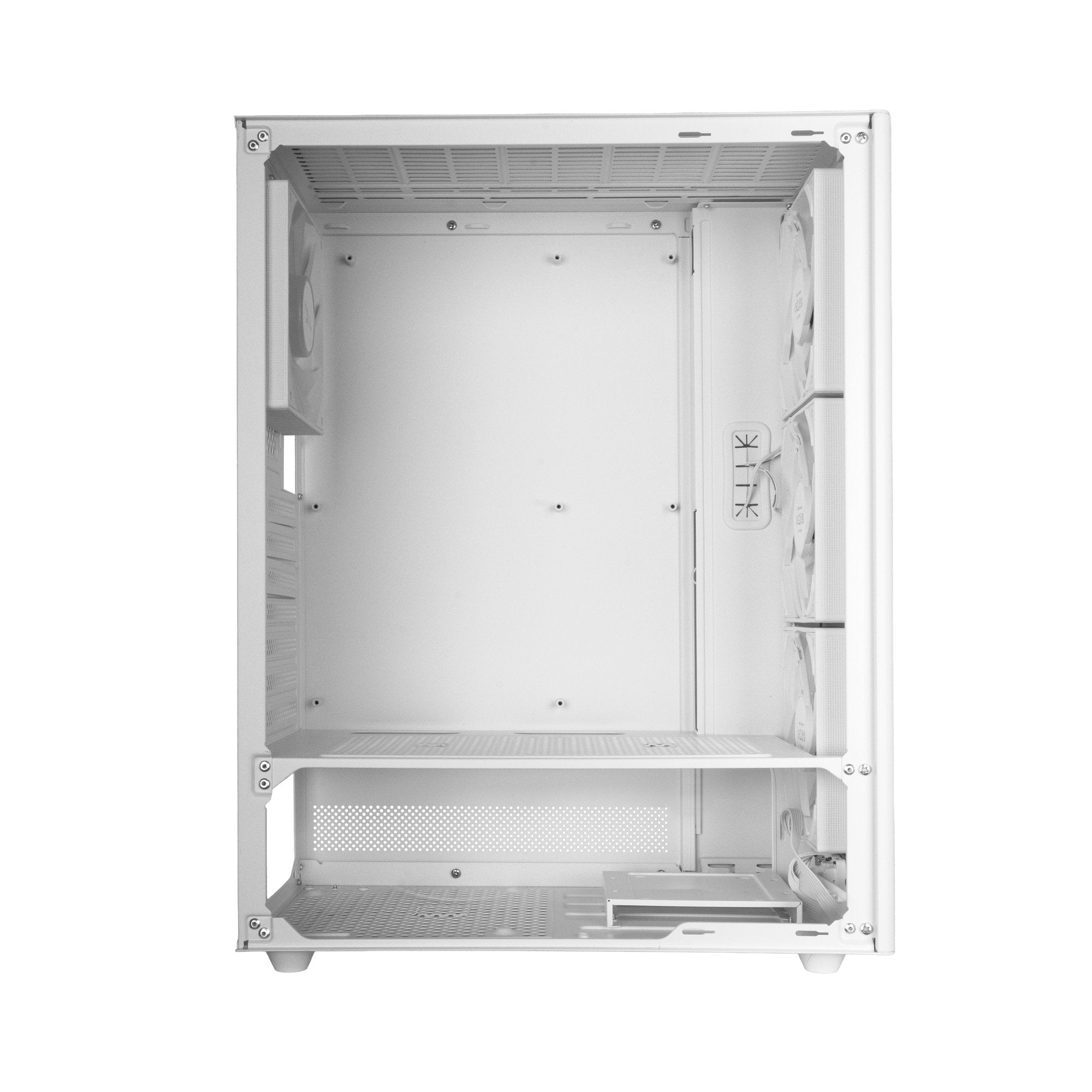 Caja Pc Atx Mars Gaming Mc-T800 Frontal Airdot Mesh 4x Ventiladores Fdb Cablehatch Usb-C Blanco