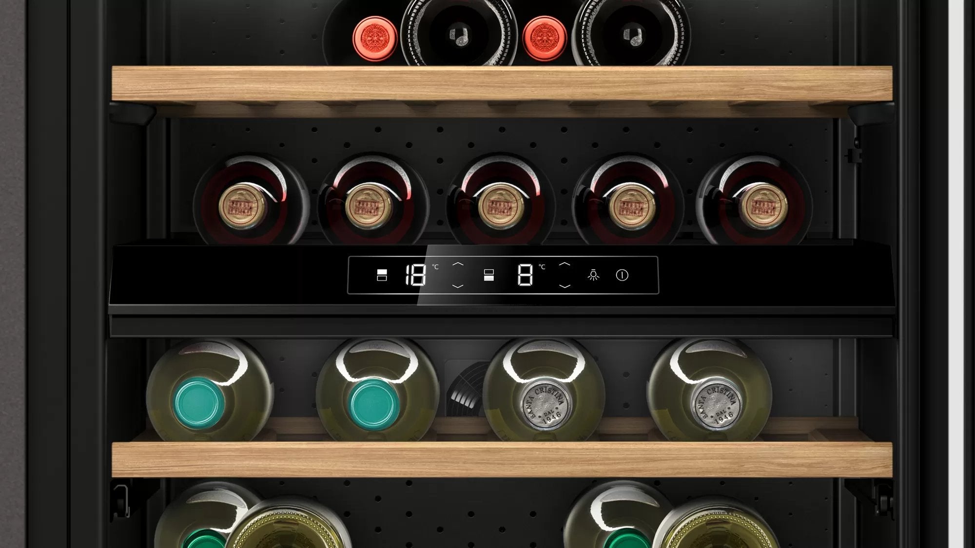 Neff Ku9213hg0 N 70, Enfriador De Vino (Negro, 2 Zonas De Temperatura) Ku9213hg0