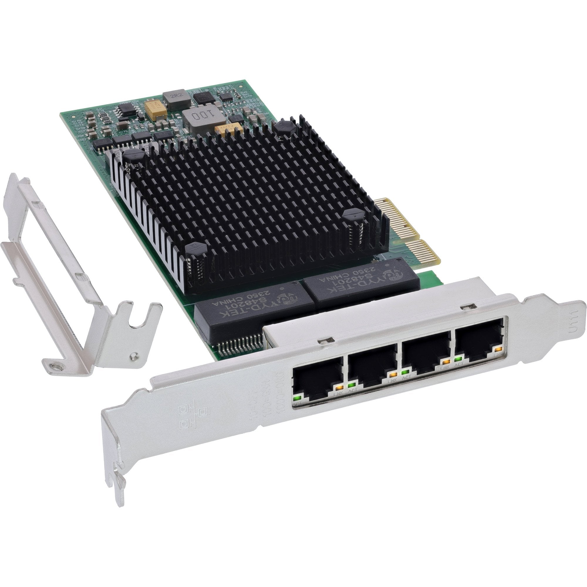 Inline Quad Gigabit Tarjeta De Red - 4x Rj45 1 Gb/S - Pcie X4