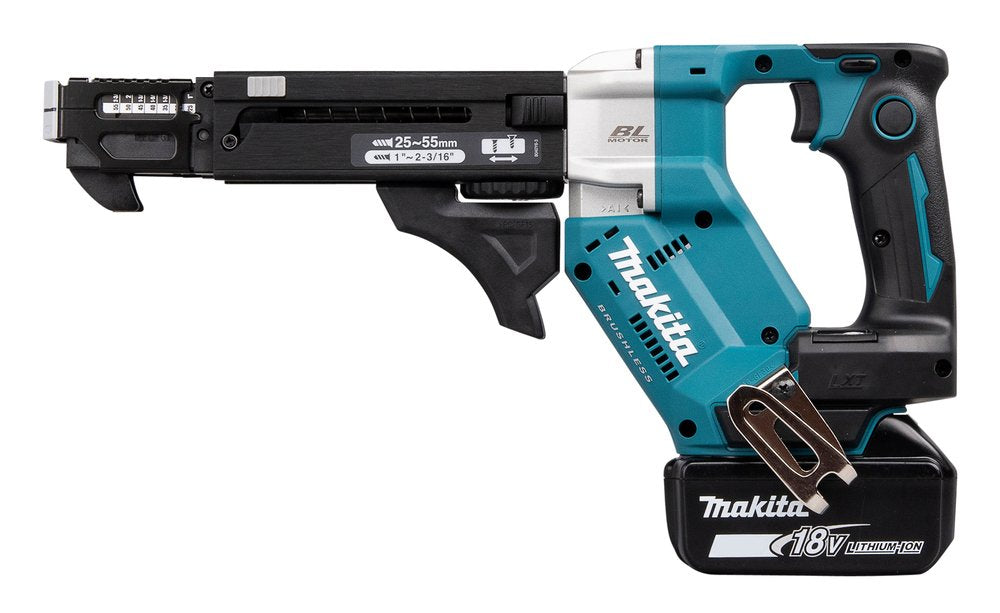 Destornillador De Cargador Inalámbrico Makita Dfr551z, 18 Voltios Negro/Azul, Sin Batería Ni Cargador