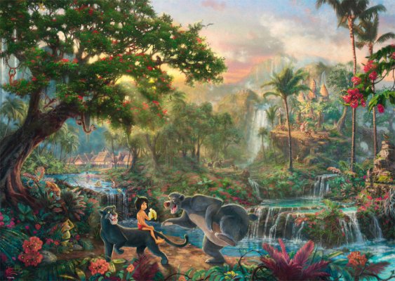 Puzzle Thomas Kinkade: Disney Dschungelbuch