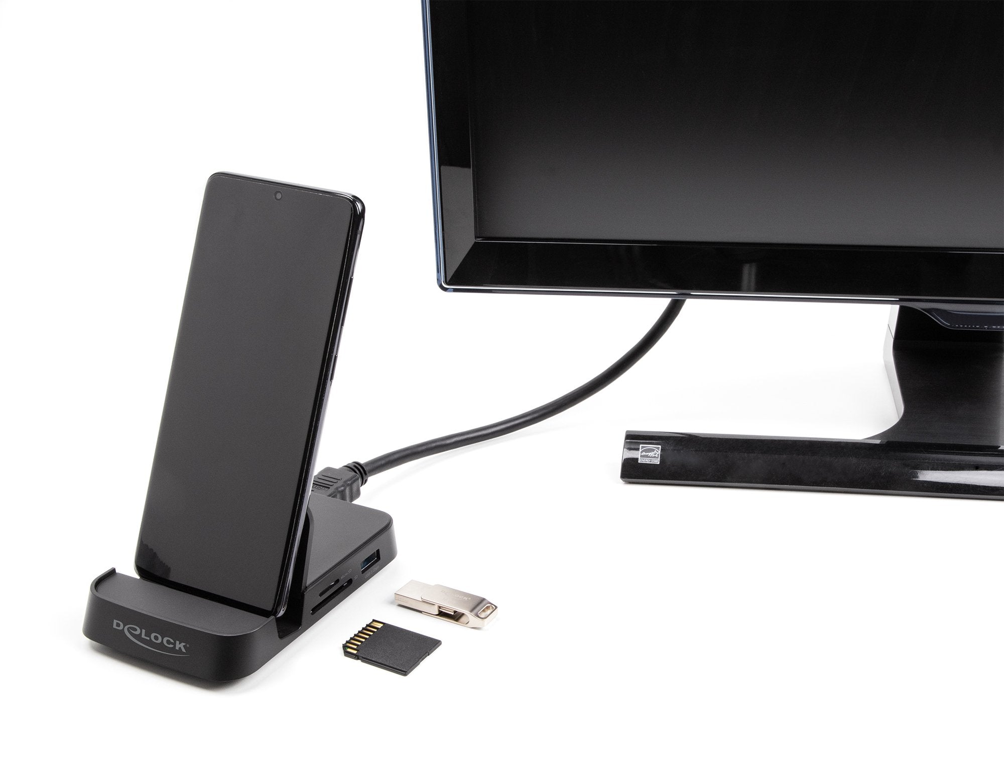 Delock Smartphone Dockingstation 4k Con Integrierter Halterung