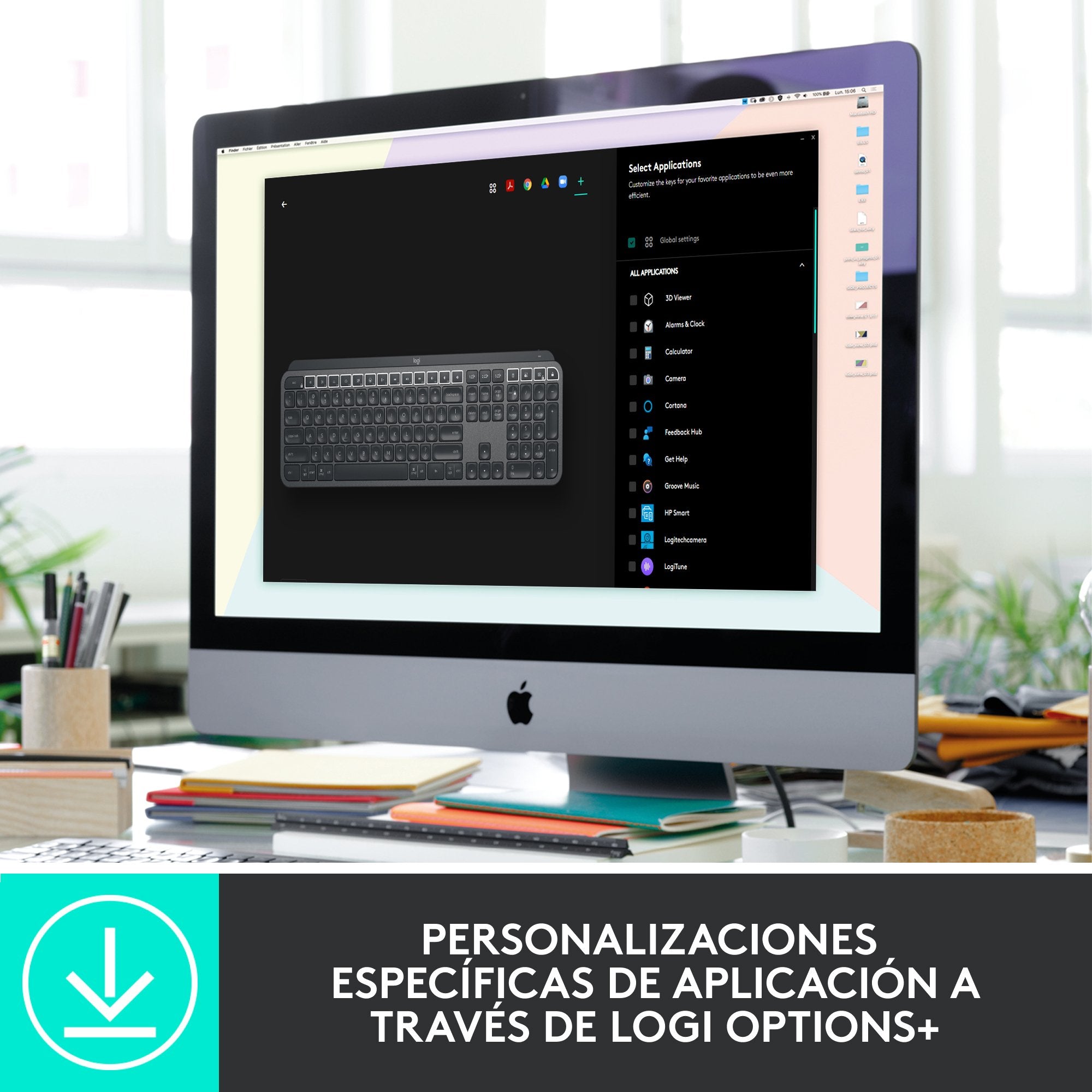 EAN 5099206104440 - Logitech MX Keys Combo for Business Gen 2 teclado Ratón incluido Oficina RF Wireless + Bluetooth QWERTY I imagen 14