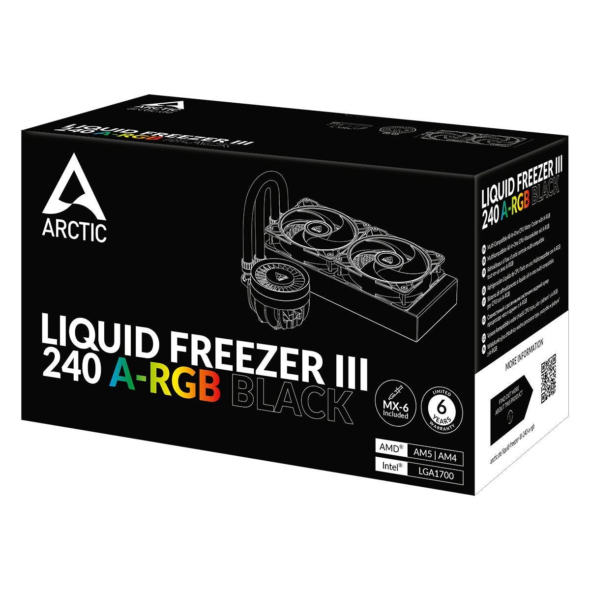 EAN 4895213704502 - ARCTIC Liquid Freezer III 240 A-RGB Procesador Sistema de refrigeración líquida todo en uno 12 cm Negro 1 imagen 16