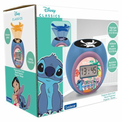 Reloj Alarma Proyector Stitch Disney