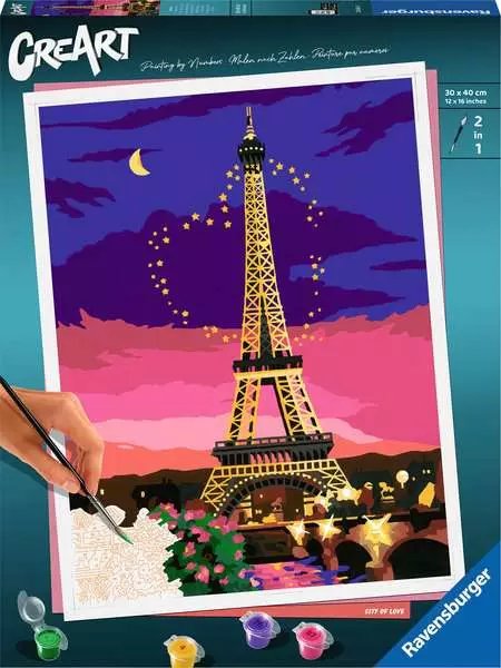 Cuadro Por Números Ravensburger - Ciudad Del Amor