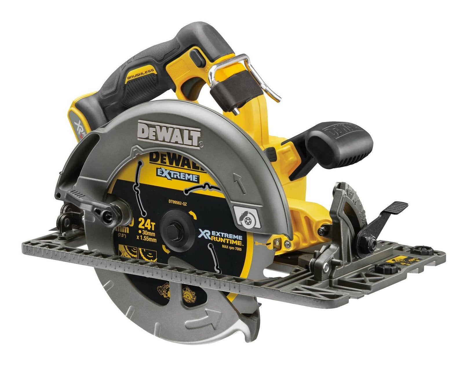EAN 5035048736388 - DeWALT DCS579NT-XJ sierra circular portátil 19 cm Negro, Gris, Amarillo 5800 RPM imagen 1