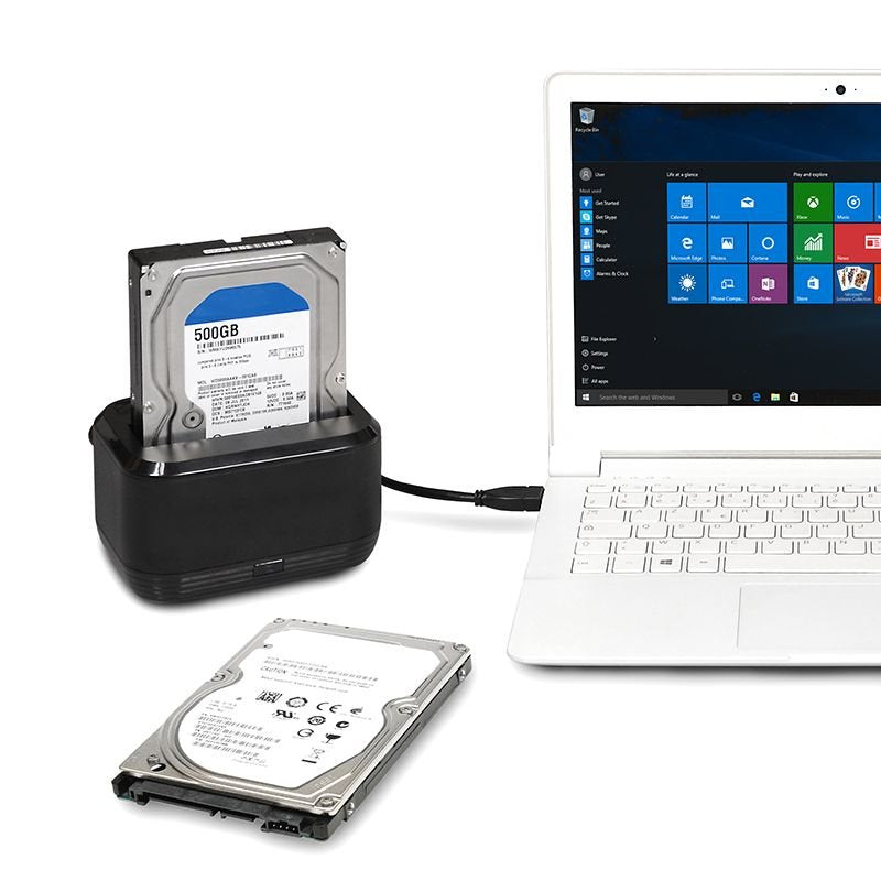 Port Designs Sata Usb 3.0, 2,5" + 3,5" Festplatten Docking Station- Eu