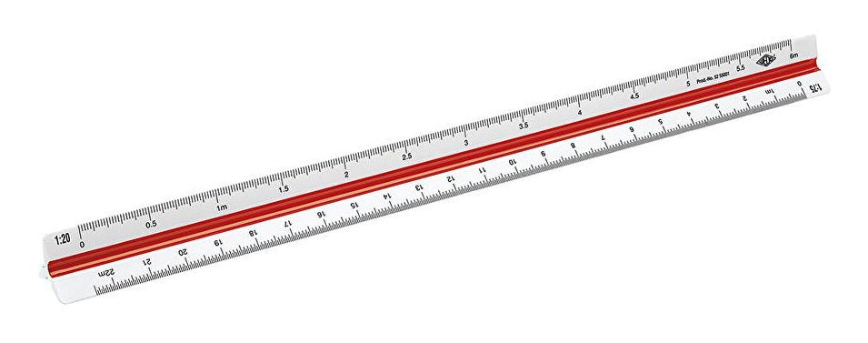 EAN 4003801858074 - Wedo 52 55001 Regla 300 mm Plástico Rojo, Blanco 1 pieza(s) imagen 1