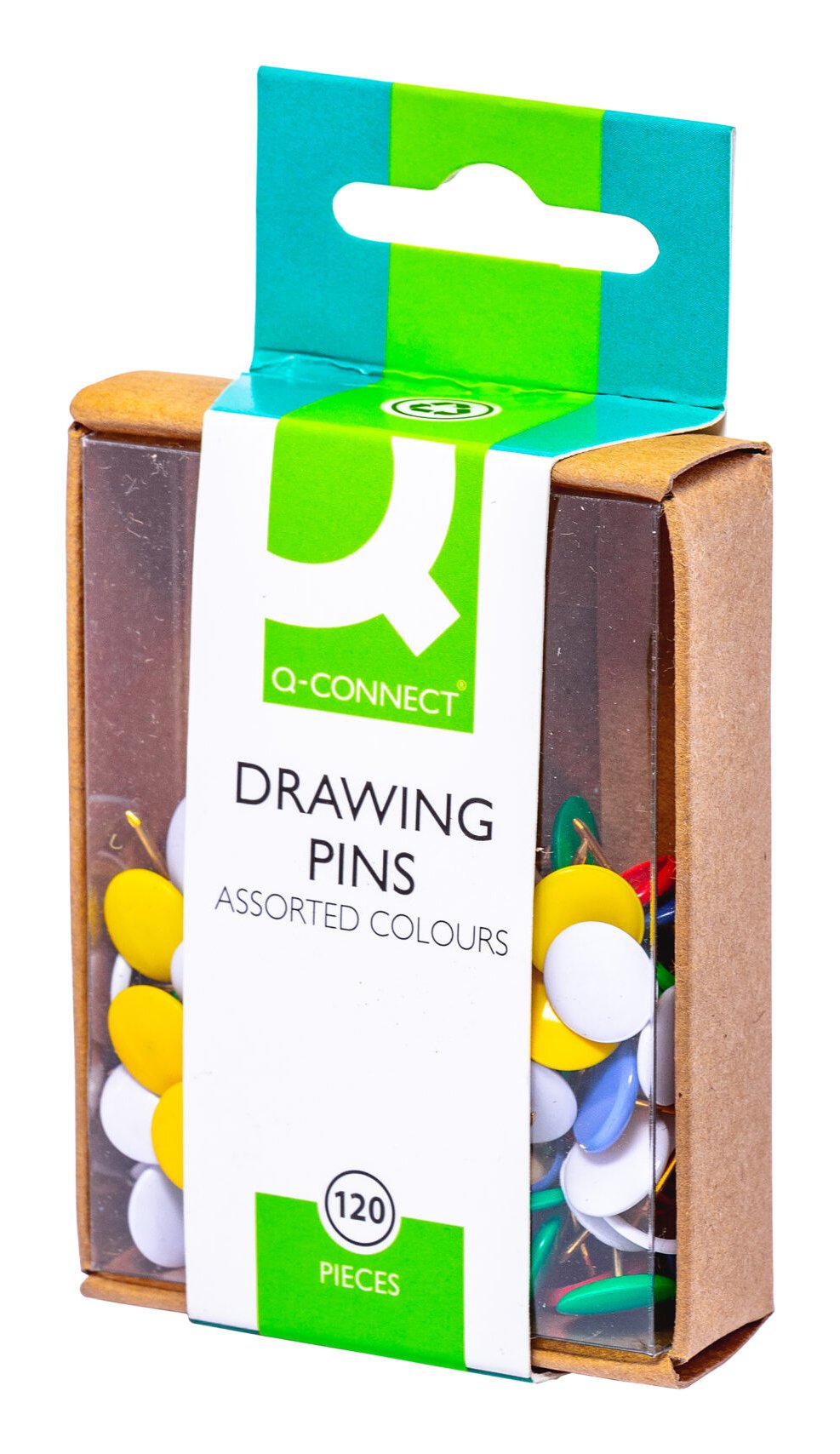 Chincheta Q-Connect Colores Surtidos Caja De 120 Unidades