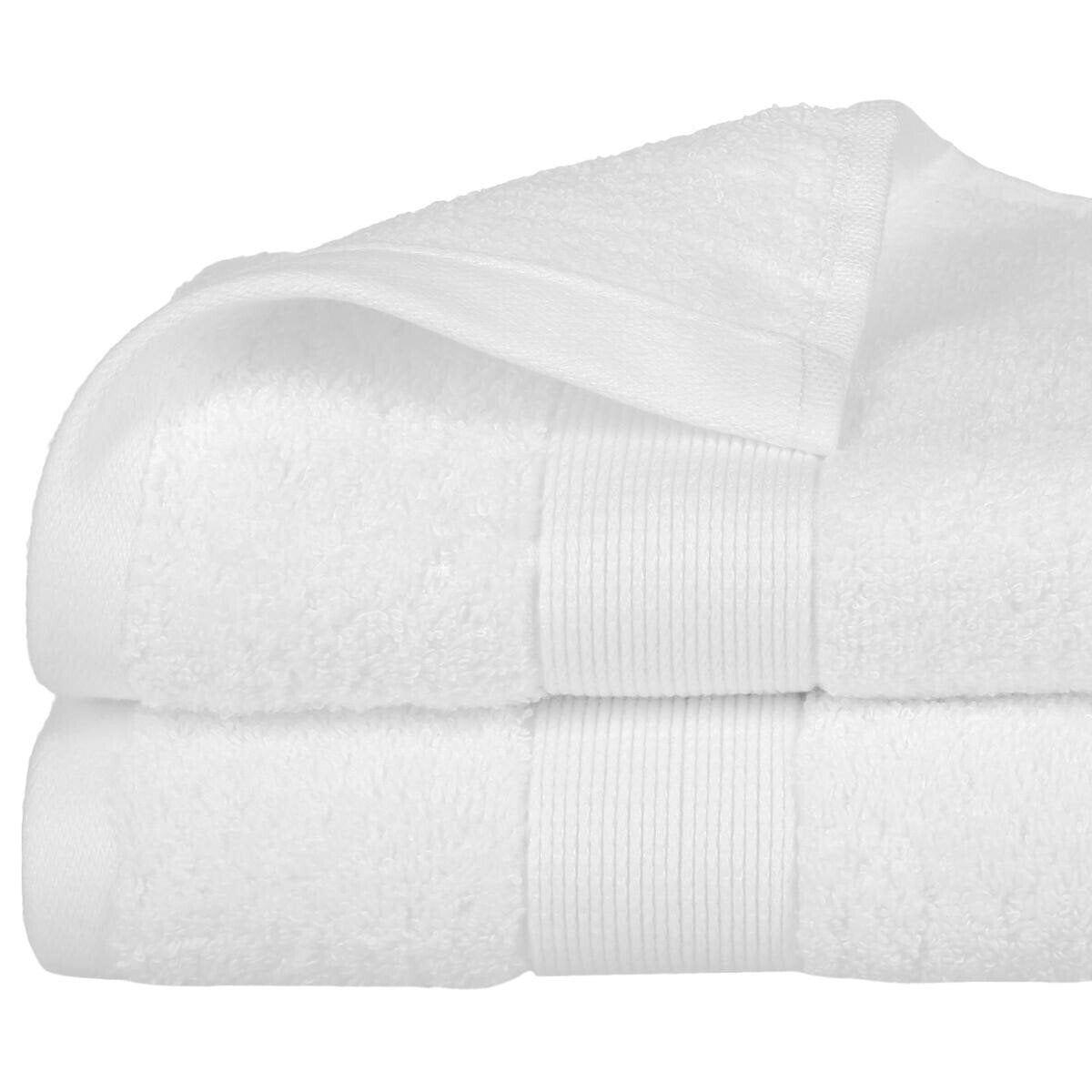 Toalla De Rizo 450g Color Blanco 50x90cm
