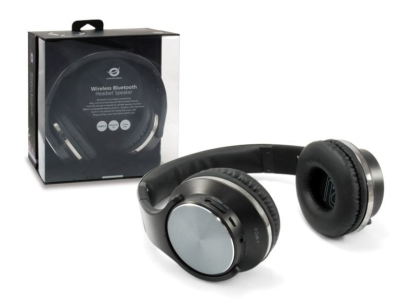 Cconceptronic Auriculares Bluetooth Con Funcion Altavoz Manos Libres Reproduce Desde Microsd Negro