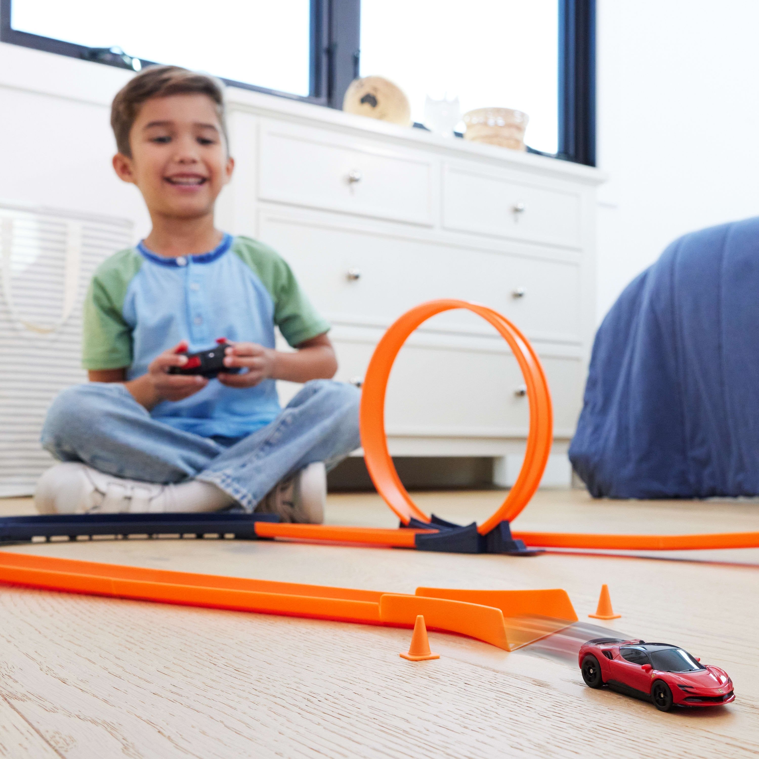 Coche Radio Control Ferrari Sf90 Hot Wheels