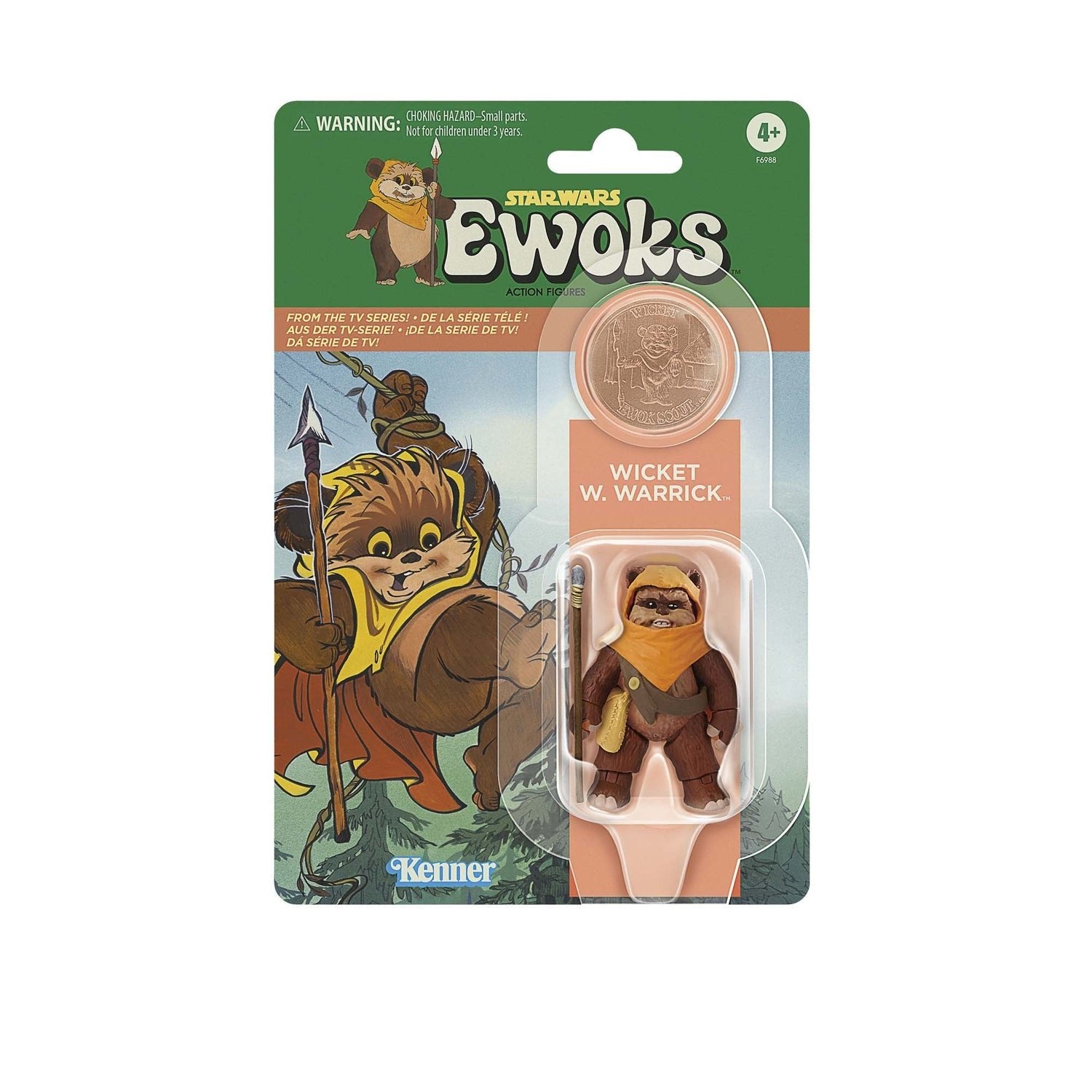 Figuras Wicket W Warrick & Kneesaa Ewoks Star Wars 9cm