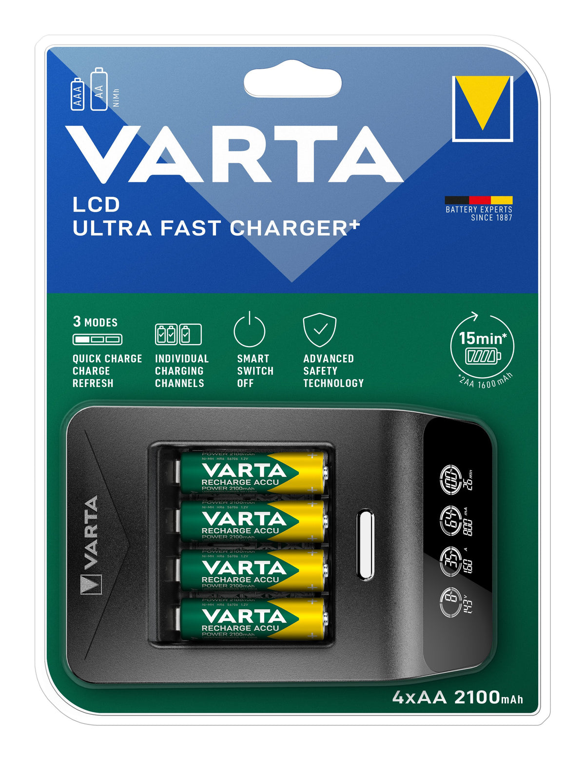 EAN 4008496988273 - Varta 57685 101 441 cargador de batería Corriente alterna imagen 2