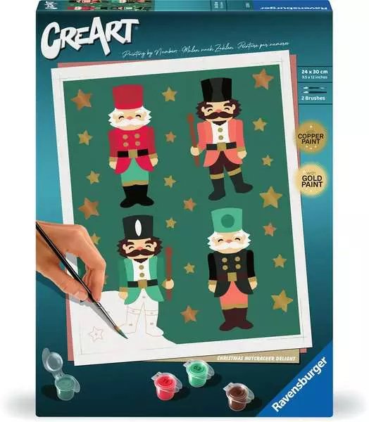 Ravensburger Creart - Navideña Nutcracker Delight, Pintura 23893
