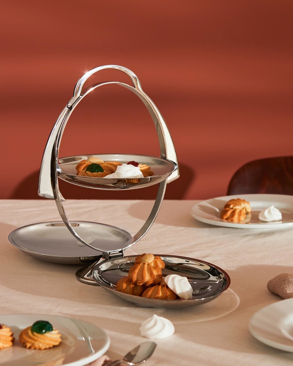 Alessi Anna Gong Fuente Para Tartas Acero Inoxidable