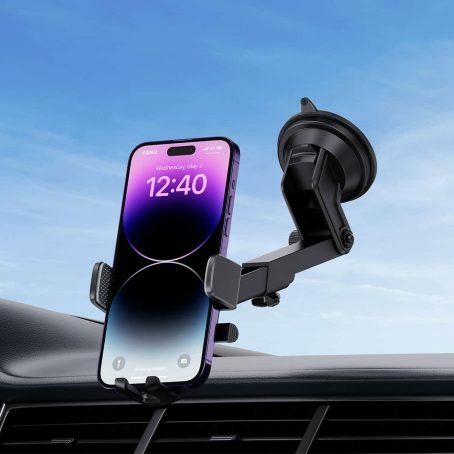 Soporte De Coche Baseus Ultracontrol Pro Zaciskowy Z Przyssawka/Hakiem Do Kratki Nawiewu - Negro